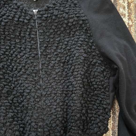 Evelin Brandt Black Textured Zipup 8 - Picture 6 of 8